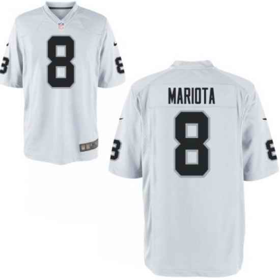 Men Raiders  238 Marcus Mariota White Vapor Limited Jersey